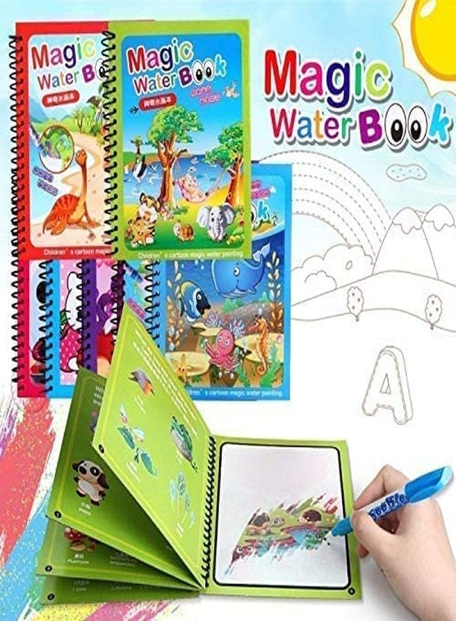 PAVITYAKSH Magic Water Book Magic Water Quick Dry Book Water Coloring Book Magic Pen Painting Board(2 PCS) - Image 2